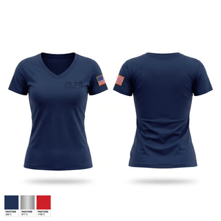 Womens Short Sleeve Vneck Shirt, CLPD, Police, Teamtime, Team time, sublimation, custom sports apparel, team uniforms, spirit wear, spiritwear, sports uniforms, custom shirts, team store, custom team store, fundraiser sports, apparel fundraiser