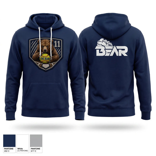 Hoodie, The Bear, Softball, Teamtime, Team time, sublimation, custom sports apparel, team uniforms, spirit wear, spiritwear, sports uniforms, custom shirts, team store, custom team store, fundraiser sports, apparel fundraiser