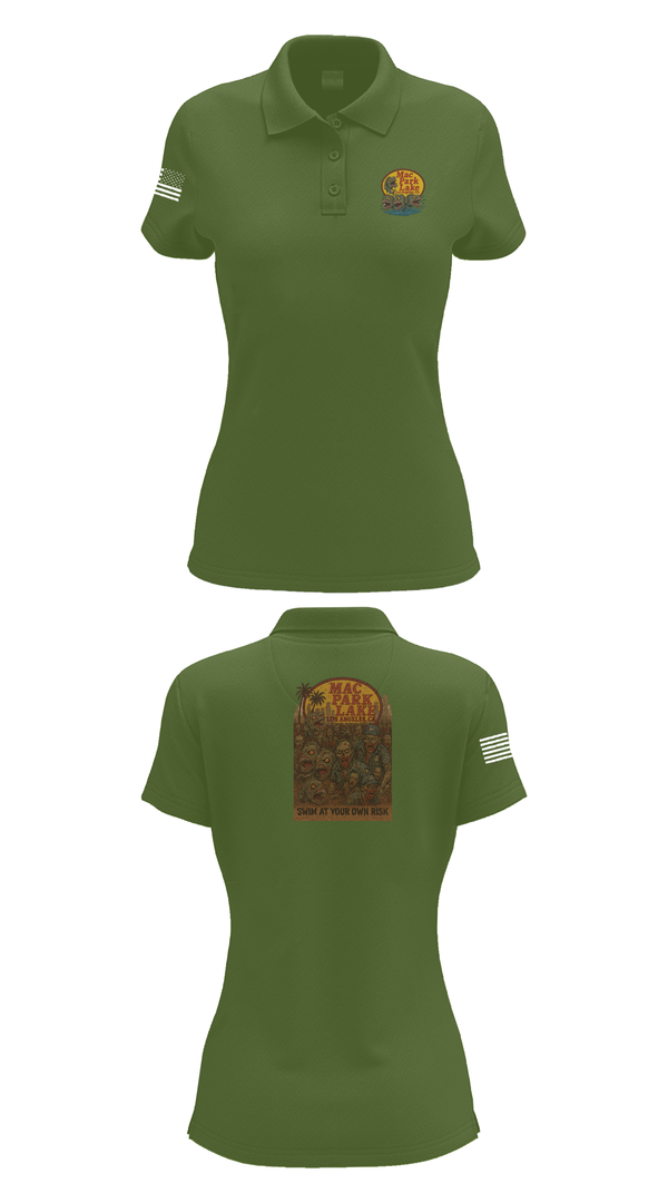 Womens Short Sleeve Performance Polo, MACARTHUR PARK UNIT, , Teamtime, Team time, sublimation, custom sports apparel, team uniforms, spirit wear, spiritwear, sports uniforms, custom shirts, team store, custom team store, fundraiser sports, apparel fundraiser