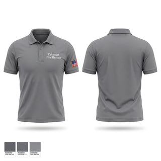 Short Sleeve Performance Polo, Cohasset Fire & Rescue, Fire Department, Teamtime, Team time, sublimation, custom sports apparel, team uniforms, spirit wear, spiritwear, sports uniforms, custom shirts, team store, custom team store, fundraiser sports, apparel fundraiser