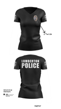 LUMBERTON POLICE 73149623 Women's Short Sleeve V-neck Shirt - 103