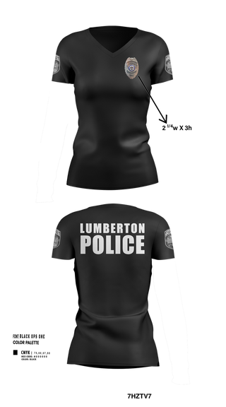 Womens Short Sleeve Vneck Shirt, LUMBERTON POLICE, , Teamtime, Team time, sublimation, custom sports apparel, team uniforms, spirit wear, spiritwear, sports uniforms, custom shirts, team store, custom team store, fundraiser sports, apparel fundraiser