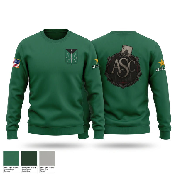Crew Neck Sweatshirt, ASC, 389th MI BN, Army, Teamtime, Team time, sublimation, custom sports apparel, team uniforms, spirit wear, spiritwear, sports uniforms, custom shirts, team store, custom team store, fundraiser sports, apparel fundraiser