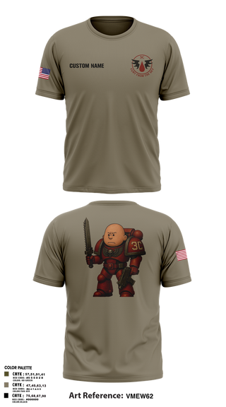 Old School Cotton Feel Shirt, CCo, 1-508PIR (OG), Army, Teamtime, Team time, sublimation, custom sports apparel, team uniforms, spirit wear, spiritwear, sports uniforms, custom shirts, team store, custom team store, fundraiser sports, apparel fundraiser