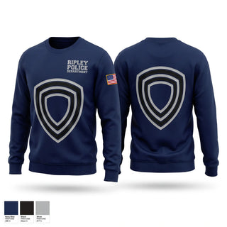 Crew Neck Sweatshirt, ripley poice department, Police, Teamtime, Team time, sublimation, custom sports apparel, team uniforms, spirit wear, spiritwear, sports uniforms, custom shirts, team store, custom team store, fundraiser sports, apparel fundraiser