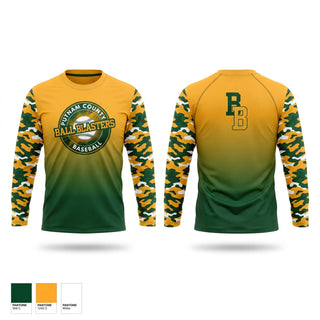 Long Sleeve Performance Shirt, Ball Blasters, Baseball, Teamtime, Team time, sublimation, custom sports apparel, team uniforms, spirit wear, spiritwear, sports uniforms, custom shirts, team store, custom team store, fundraiser sports, apparel fundraiser
