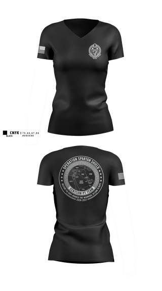 Womens Short Sleeve Vneck Shirt, CENTCOM PT TEAM, Army, Teamtime, Team time, sublimation, custom sports apparel, team uniforms, spirit wear, spiritwear, sports uniforms, custom shirts, team store, custom team store, fundraiser sports, apparel fundraiser