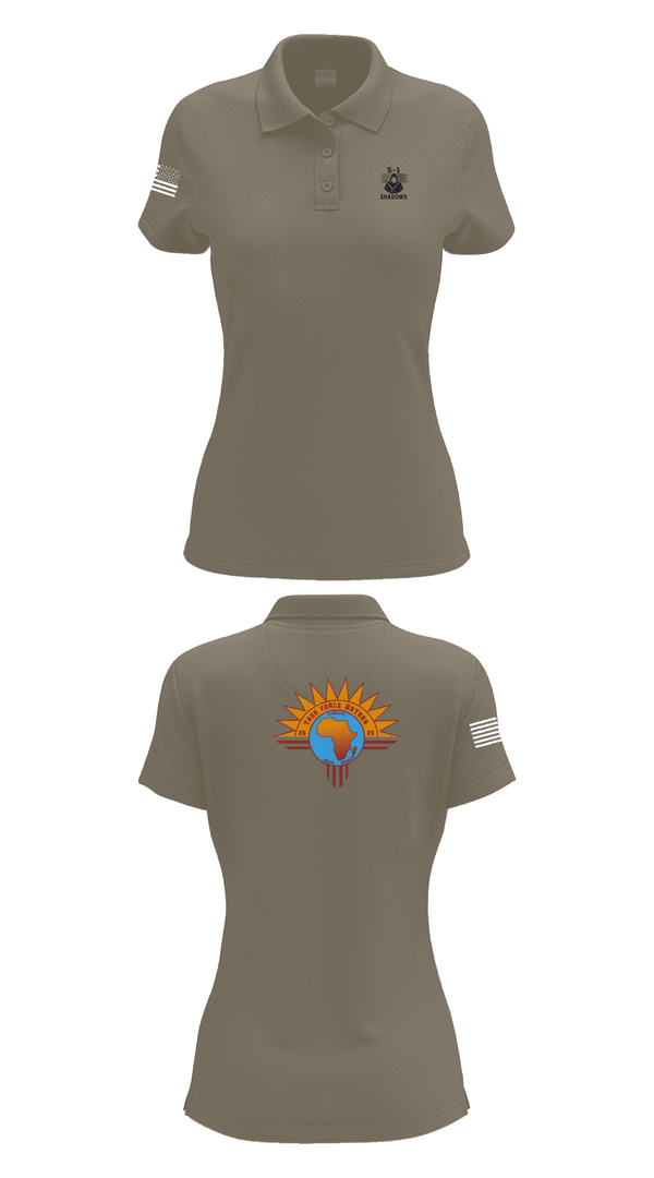 Womens Short Sleeve Performance Polo, TF BATAAN S1, Army, Teamtime, Team time, sublimation, custom sports apparel, team uniforms, spirit wear, spiritwear, sports uniforms, custom shirts, team store, custom team store, fundraiser sports, apparel fundraiser