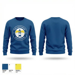 Crew Neck Sweatshirt, Lighthouse Soccer Club, Men's Soccer, Teamtime, Team time, sublimation, custom sports apparel, team uniforms, spirit wear, spiritwear, sports uniforms, custom shirts, team store, custom team store, fundraiser sports, apparel fundraiser