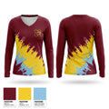 North Middle School Cross Country Women's Long Sleeve V-neck Shirt - 1