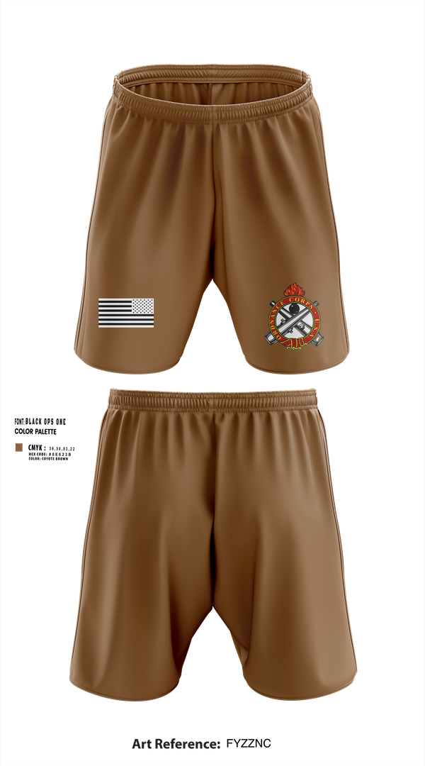 Athletic Shorts With Pockets, FMT, 73D CEC-I, 1/11th ABN, , Teamtime, Team time, sublimation, custom sports apparel, team uniforms, spirit wear, spiritwear, sports uniforms, custom shirts, team store, custom team store, fundraiser sports, apparel fundraiser