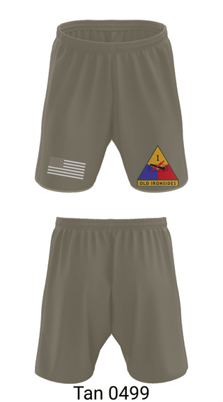 Athletic Shorts With Pockets, Baker 4-60 ADAR, Army, Teamtime, Team time, sublimation, custom sports apparel, team uniforms, spirit wear, spiritwear, sports uniforms, custom shirts, team store, custom team store, fundraiser sports, apparel fundraiser