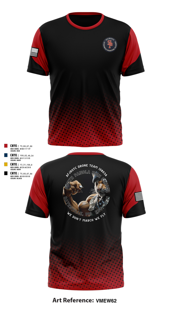 Short Sleeve Performance Shirt, AFJROTC MS-081 DRONE TEAM, , Teamtime, Team time, sublimation, custom sports apparel, team uniforms, spirit wear, spiritwear, sports uniforms, custom shirts, team store, custom team store, fundraiser sports, apparel fundraiser