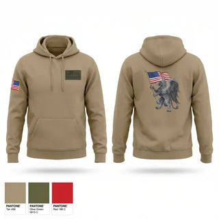 Hoodie, 361 med log, Army, Teamtime, Team time, sublimation, custom sports apparel, team uniforms, spirit wear, spiritwear, sports uniforms, custom shirts, team store, custom team store, fundraiser sports, apparel fundraiser