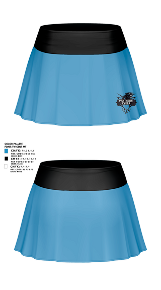 Skort, Cramerton Panthers Football and Cheer, , Teamtime, Team time, sublimation, custom sports apparel, team uniforms, spirit wear, spiritwear, sports uniforms, custom shirts, team store, custom team store, fundraiser sports, apparel fundraiser