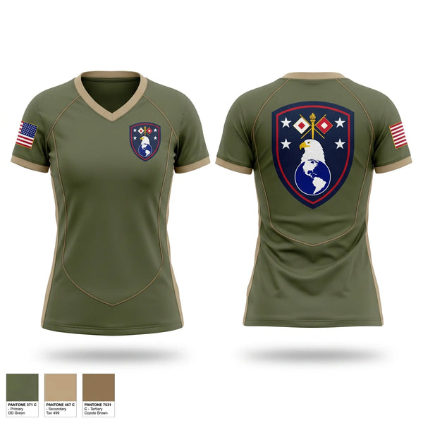 Womens Short Sleeve Vneck Shirt, USAWHC GC3T, Army, Teamtime, Team time, sublimation, custom sports apparel, team uniforms, spirit wear, spiritwear, sports uniforms, custom shirts, team store, custom team store, fundraiser sports, apparel fundraiser