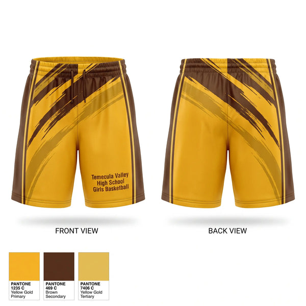 Mens Basketball Shorts, Temecula Valley High School Girls Basketball, Women's Basketball, Teamtime, Team time, sublimation, custom sports apparel, team uniforms, spirit wear, spiritwear, sports uniforms, custom shirts, team store, custom team store, fundraiser sports, apparel fundraiser
