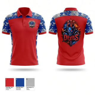 Short Sleeve Performance Polo, BURLINGTON BLUE DEVILS FOOTBALL CLUB, , Teamtime, Team time, sublimation, custom sports apparel, team uniforms, spirit wear, spiritwear, sports uniforms, custom shirts, team store, custom team store, fundraiser sports, apparel fundraiser
