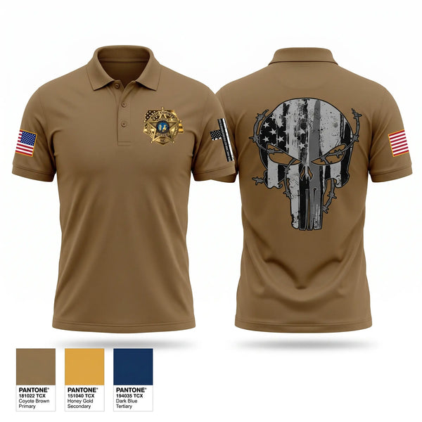 Short Sleeve Performance Polo, Ashe County Sheriff, Police, Teamtime, Team time, sublimation, custom sports apparel, team uniforms, spirit wear, spiritwear, sports uniforms, custom shirts, team store, custom team store, fundraiser sports, apparel fundraiser