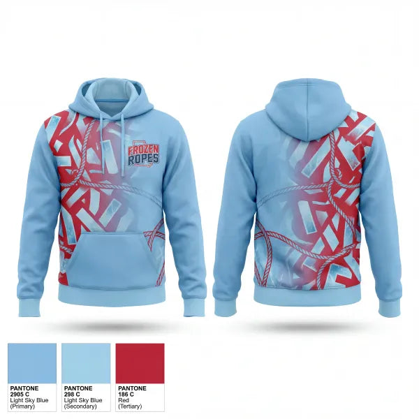 Hoodie, Frozen Ropes, Baseball, Teamtime, Team time, sublimation, custom sports apparel, team uniforms, spirit wear, spiritwear, sports uniforms, custom shirts, team store, custom team store, fundraiser sports, apparel fundraiser