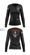 Hornet Battalion 84489147 Women's Long Sleeve V-neck Shirt - 21