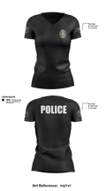 Farmersville Police Women's Short Sleeve V-neck Shirt - 7