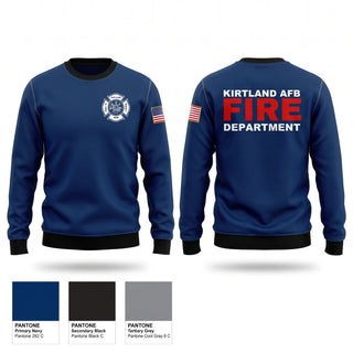 Crew Neck Sweatshirt, Kirtland AFB Fire Department, Fire Department, Teamtime, Team time, sublimation, custom sports apparel, team uniforms, spirit wear, spiritwear, sports uniforms, custom shirts, team store, custom team store, fundraiser sports, apparel fundraiser