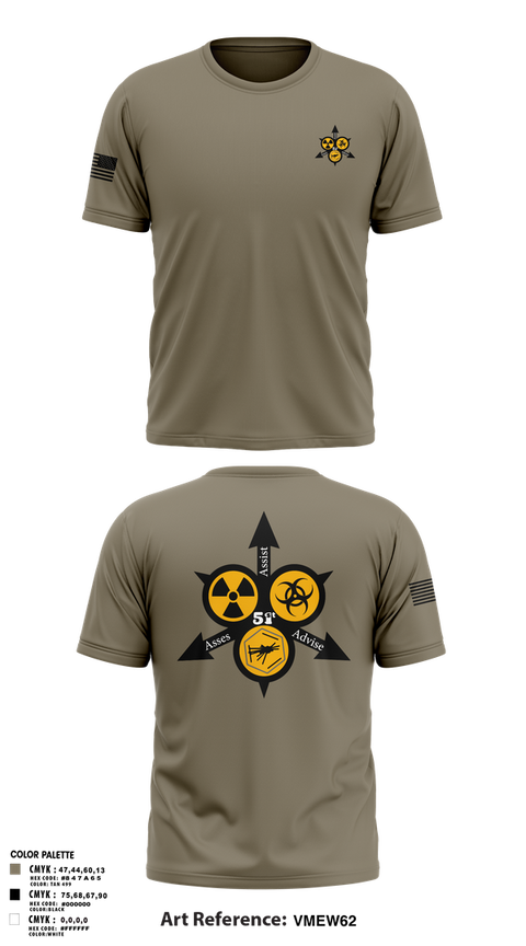Old School Cotton Feel Shirt, 51st WMD-CST, , Teamtime, Team time, sublimation, custom sports apparel, team uniforms, spirit wear, spiritwear, sports uniforms, custom shirts, team store, custom team store, fundraiser sports, apparel fundraiser