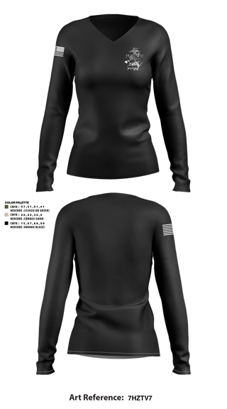 Womens Long Sleeve Vneck Shirt, 1345, Marines, Teamtime, Team time, sublimation, custom sports apparel, team uniforms, spirit wear, spiritwear, sports uniforms, custom shirts, team store, custom team store, fundraiser sports, apparel fundraiser
