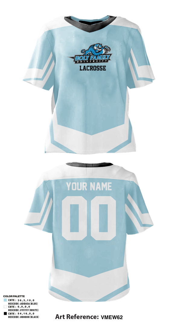 Mens Lacrosse Jersey, Holy Family University Lacrosse, Women's Lacrosse, Teamtime, Team time, sublimation, custom sports apparel, team uniforms, spirit wear, spiritwear, sports uniforms, custom shirts, team store, custom team store, fundraiser sports, apparel fundraiser
