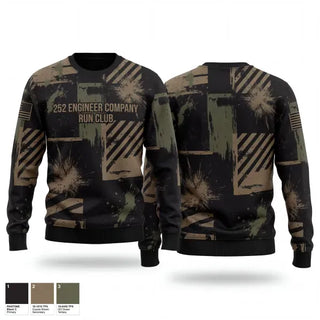 Crew Neck Sweatshirt, 252 Engineer Company, Army, Teamtime, Team time, sublimation, custom sports apparel, team uniforms, spirit wear, spiritwear, sports uniforms, custom shirts, team store, custom team store, fundraiser sports, apparel fundraiser