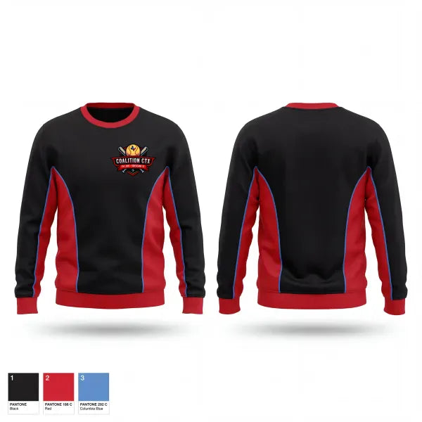 Crew Neck Sweatshirt, Coalition CTX, Softball, Teamtime, Team time, sublimation, custom sports apparel, team uniforms, spirit wear, spiritwear, sports uniforms, custom shirts, team store, custom team store, fundraiser sports, apparel fundraiser