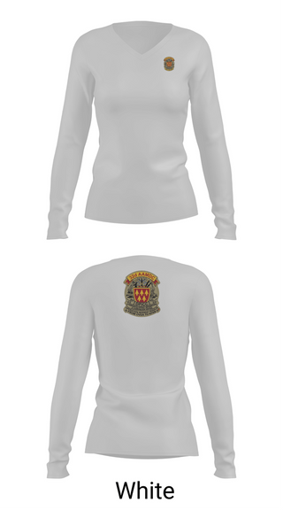 Womens Long Sleeve Vneck Shirt, 32d AAMDC DPICC, Army, Teamtime, Team time, sublimation, custom sports apparel, team uniforms, spirit wear, spiritwear, sports uniforms, custom shirts, team store, custom team store, fundraiser sports, apparel fundraiser