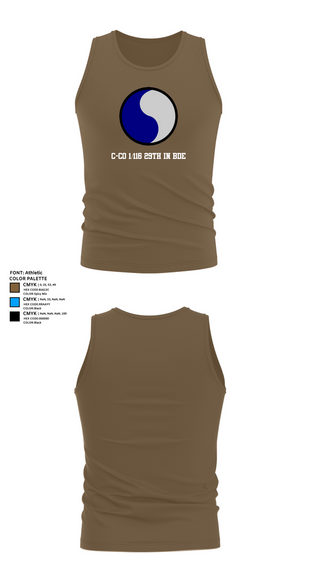 Tank Top, C-Co 1/116 29th IN BDE, , Teamtime, Team time, sublimation, custom sports apparel, team uniforms, spirit wear, spiritwear, sports uniforms, custom shirts, team store, custom team store, fundraiser sports, apparel fundraiser