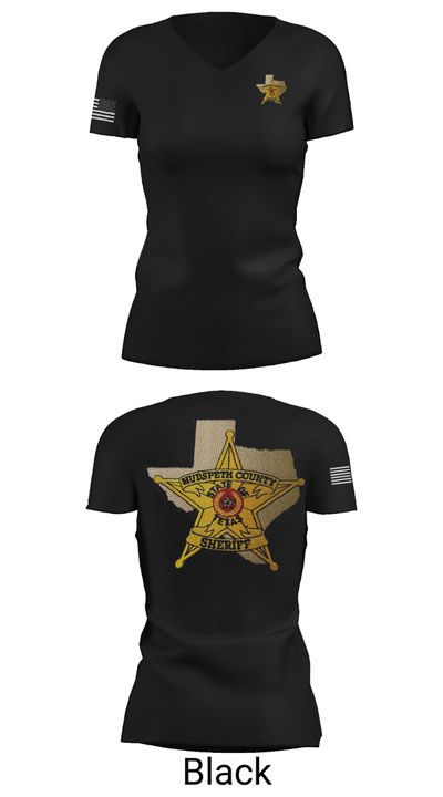 Hudspeth county sheriff office 47128359 Women's Short Sleeve V-neck Shirt - 27