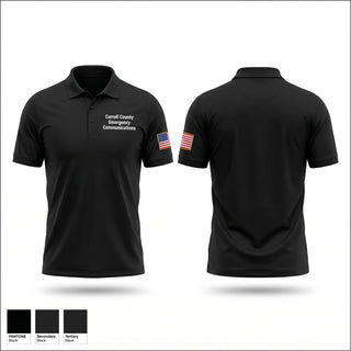 Short Sleeve Performance Polo, Carroll County Emergency Communications, Police, Teamtime, Team time, sublimation, custom sports apparel, team uniforms, spirit wear, spiritwear, sports uniforms, custom shirts, team store, custom team store, fundraiser sports, apparel fundraiser