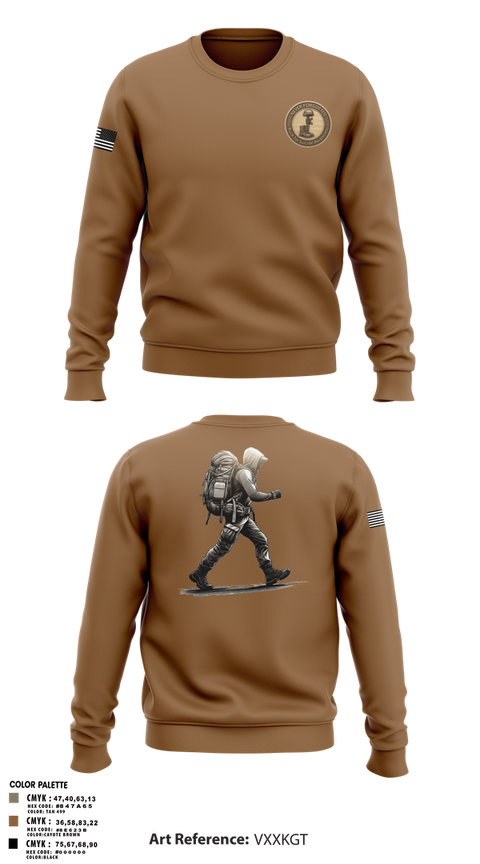 Crew Neck Sweatshirt, 7th Group, Army, Teamtime, Team time, sublimation, custom sports apparel, team uniforms, spirit wear, spiritwear, sports uniforms, custom shirts, team store, custom team store, fundraiser sports, apparel fundraiser