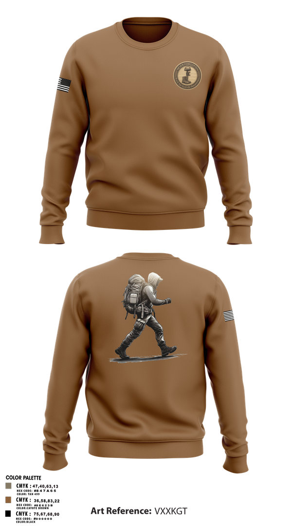 Crew Neck Sweatshirt, 7th Group, Army, Teamtime, Team time, sublimation, custom sports apparel, team uniforms, spirit wear, spiritwear, sports uniforms, custom shirts, team store, custom team store, fundraiser sports, apparel fundraiser