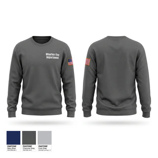 Crew Neck Sweatshirt, Wharton Fire Department, Fire Department, Teamtime, Team time, sublimation, custom sports apparel, team uniforms, spirit wear, spiritwear, sports uniforms, custom shirts, team store, custom team store, fundraiser sports, apparel fundraiser