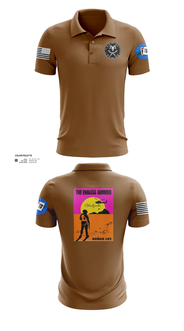 Short Sleeve Performance Polo, A co 2-4GSAB, Army, Teamtime, Team time, sublimation, custom sports apparel, team uniforms, spirit wear, spiritwear, sports uniforms, custom shirts, team store, custom team store, fundraiser sports, apparel fundraiser