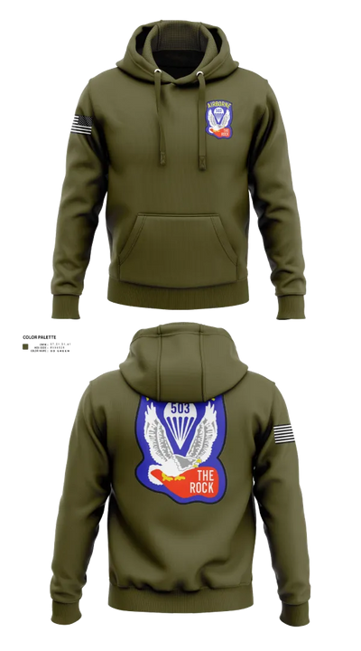 1st Battalion 503rd Infantry Regiment 53542236 Hoodie - 22