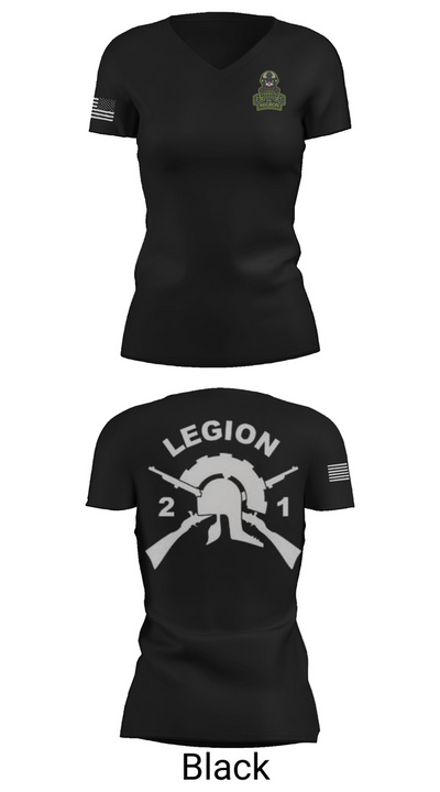 2-1 21461716 Women's Short Sleeve V-neck Shirt - 28