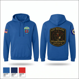 Hoodie, East Manatee, Fire Department, Teamtime, Team time, sublimation, custom sports apparel, team uniforms, spirit wear, spiritwear, sports uniforms, custom shirts, team store, custom team store, fundraiser sports, apparel fundraiser