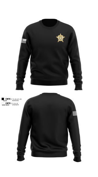 Crew Neck Sweatshirt, SHERIFF, Police, Teamtime, Team time, sublimation, custom sports apparel, team uniforms, spirit wear, spiritwear, sports uniforms, custom shirts, team store, custom team store, fundraiser sports, apparel fundraiser