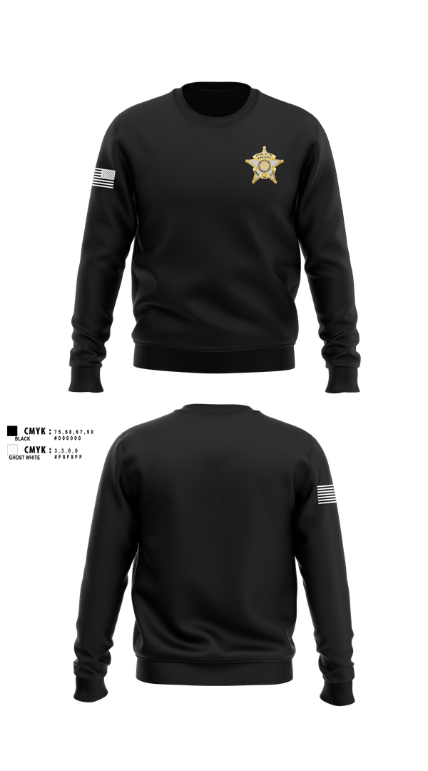 Crew Neck Sweatshirt, SHERIFF, Police, Teamtime, Team time, sublimation, custom sports apparel, team uniforms, spirit wear, spiritwear, sports uniforms, custom shirts, team store, custom team store, fundraiser sports, apparel fundraiser