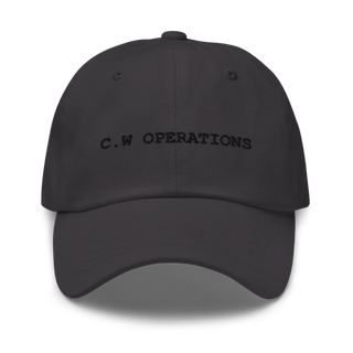 C.W Operations 41850268 Classic Dad Hat | Yupoong 6245CM
