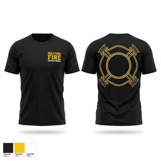 Short Sleeve Performance Shirt, Milford fire department, Fire Department, Teamtime, Team time, sublimation, custom sports apparel, team uniforms, spirit wear, spiritwear, sports uniforms, custom shirts, team store, custom team store, fundraiser sports, apparel fundraiser