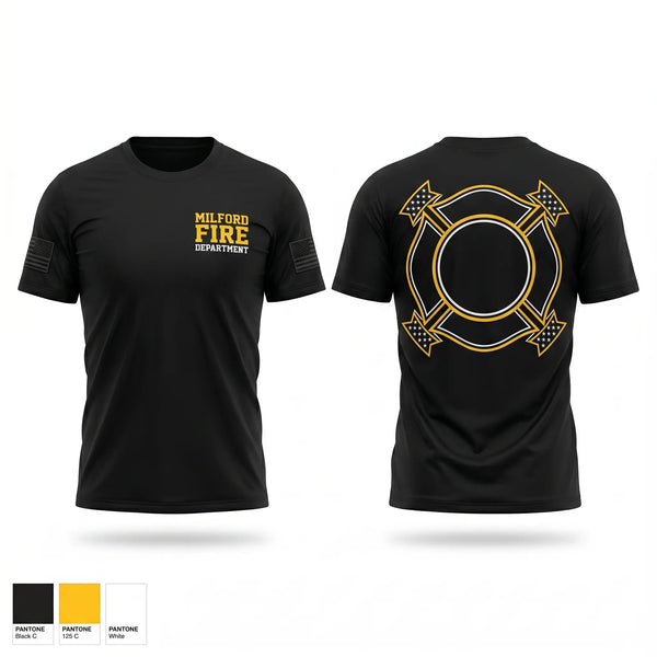 Short Sleeve Performance Shirt, Milford fire department, Fire Department, Teamtime, Team time, sublimation, custom sports apparel, team uniforms, spirit wear, spiritwear, sports uniforms, custom shirts, team store, custom team store, fundraiser sports, apparel fundraiser