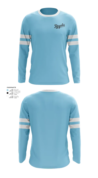 Long Sleeve Performance Shirt, Royals, Baseball, Teamtime, Team time, sublimation, custom sports apparel, team uniforms, spirit wear, spiritwear, sports uniforms, custom shirts, team store, custom team store, fundraiser sports, apparel fundraiser