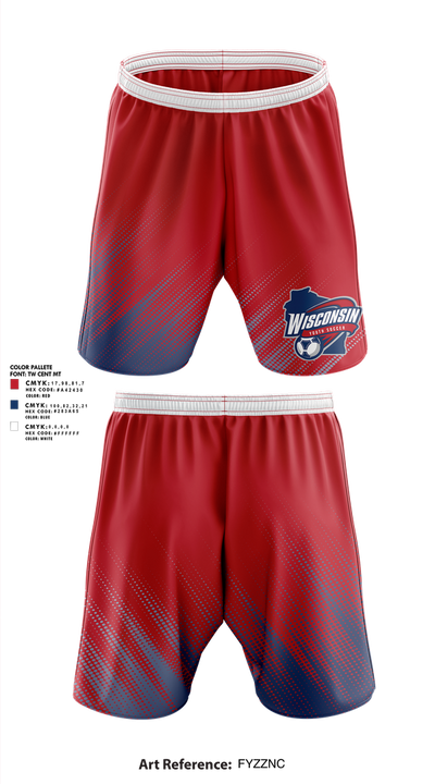 Wisconsin Youth Soccer Association 18962716 Athletic Shorts With Pockets - 2